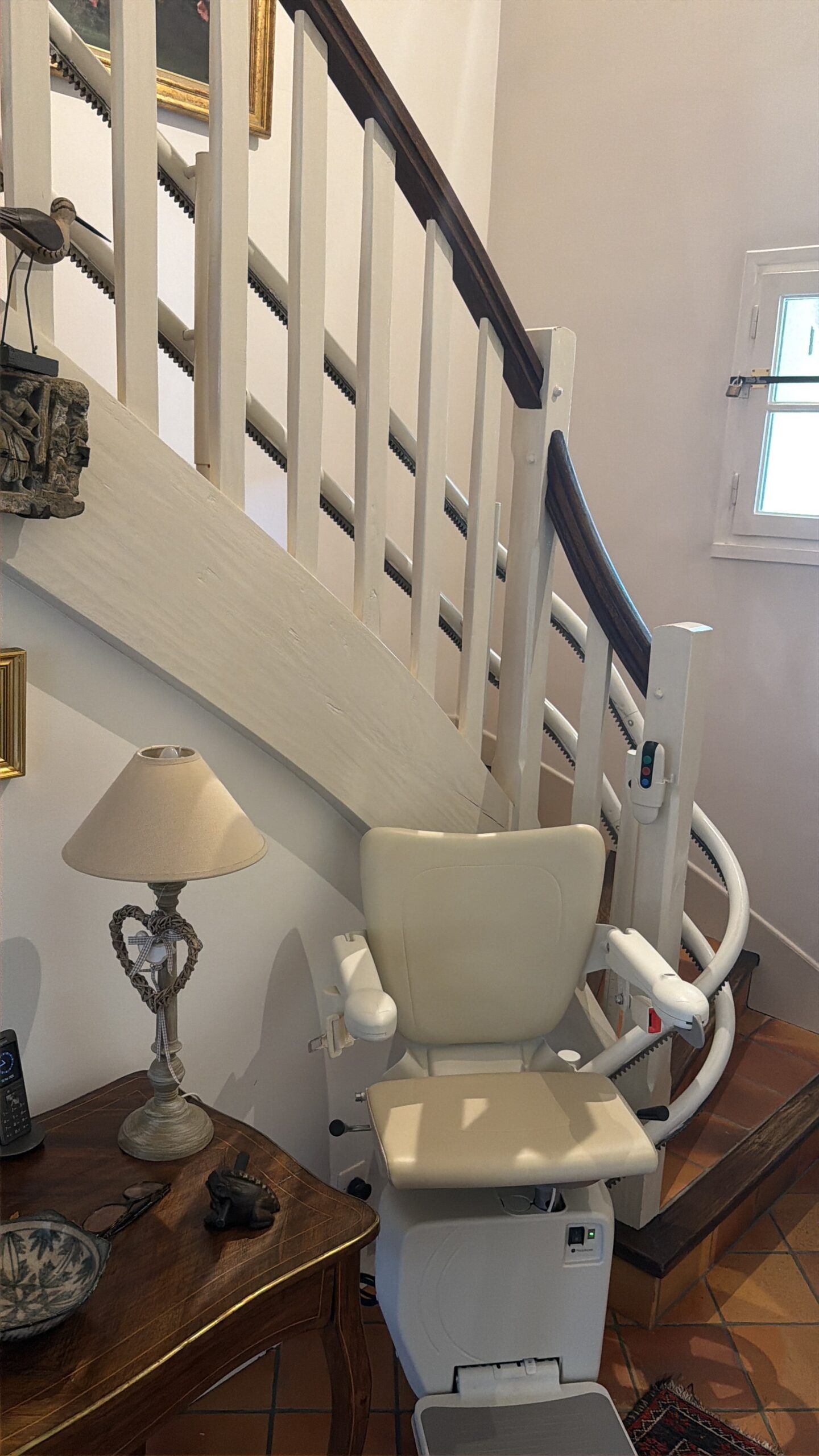 Monte-escalier double rail
